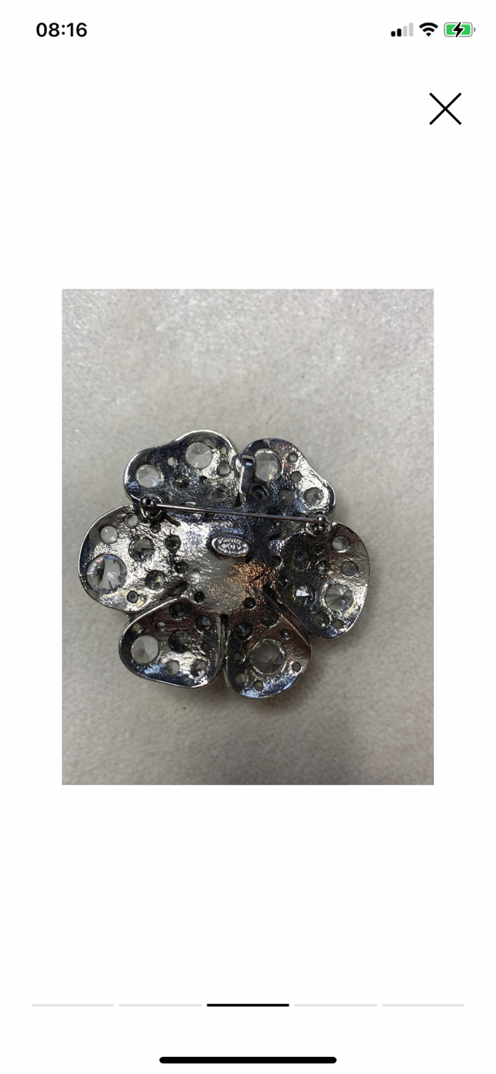 Chanel Camelia Diamonte Brooch
