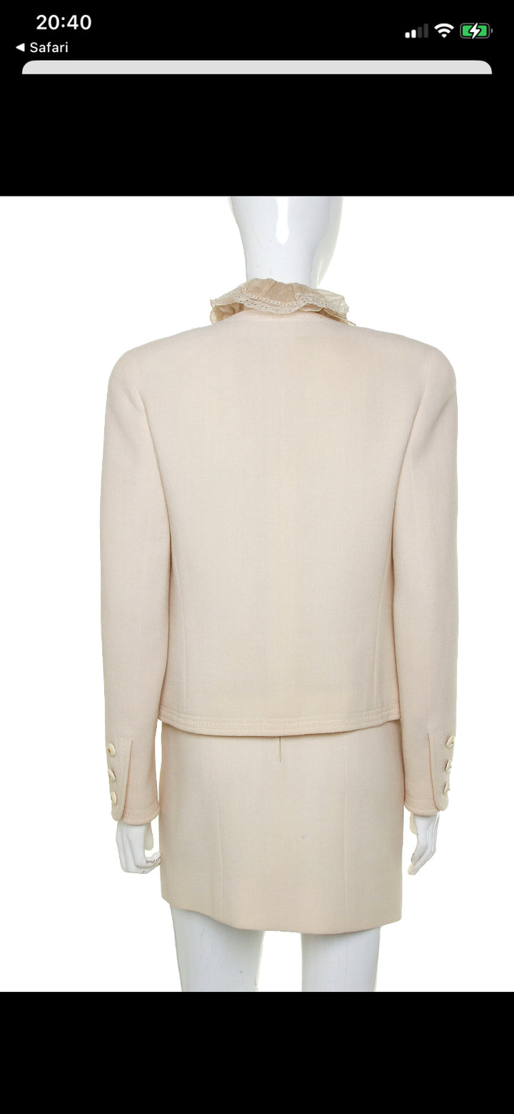 Chanel, Suit , Jacket Skirt, 1991 , Size UK 6/8 FR 34