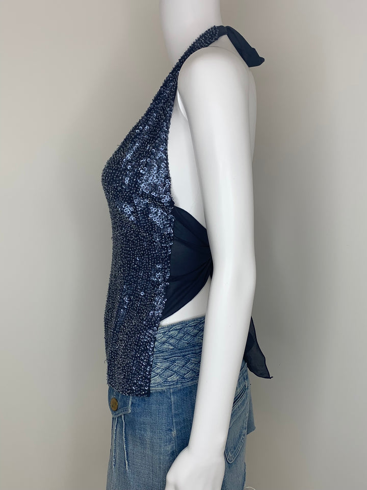 P.A.R.O.S.H., Top, Navy, 2007, Size Medium