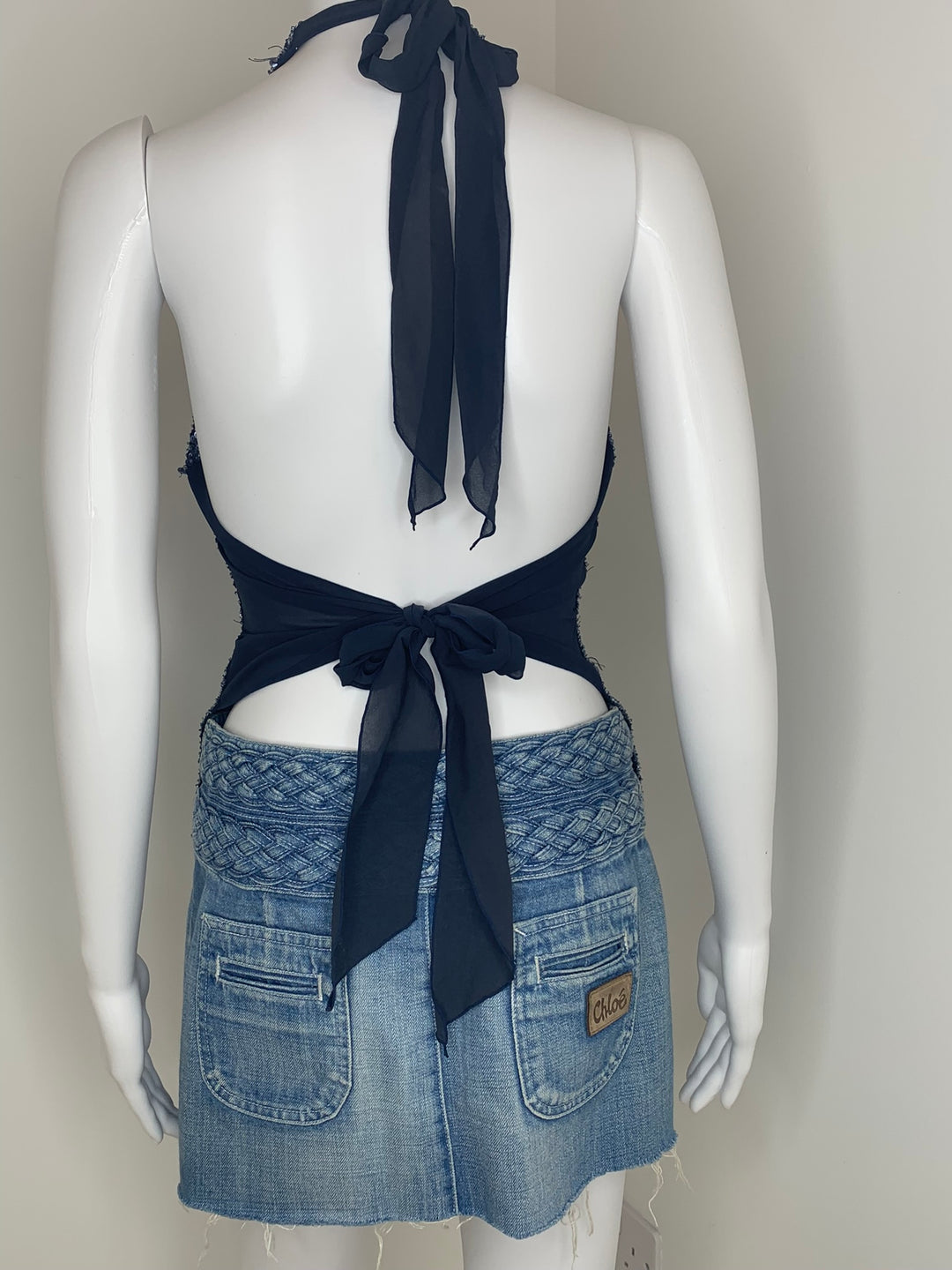 P.A.R.O.S.H., Top, Navy, 2007, Size Medium