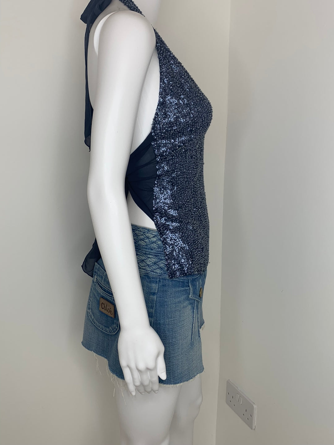 P.A.R.O.S.H., Top, Navy, 2007, Size Medium