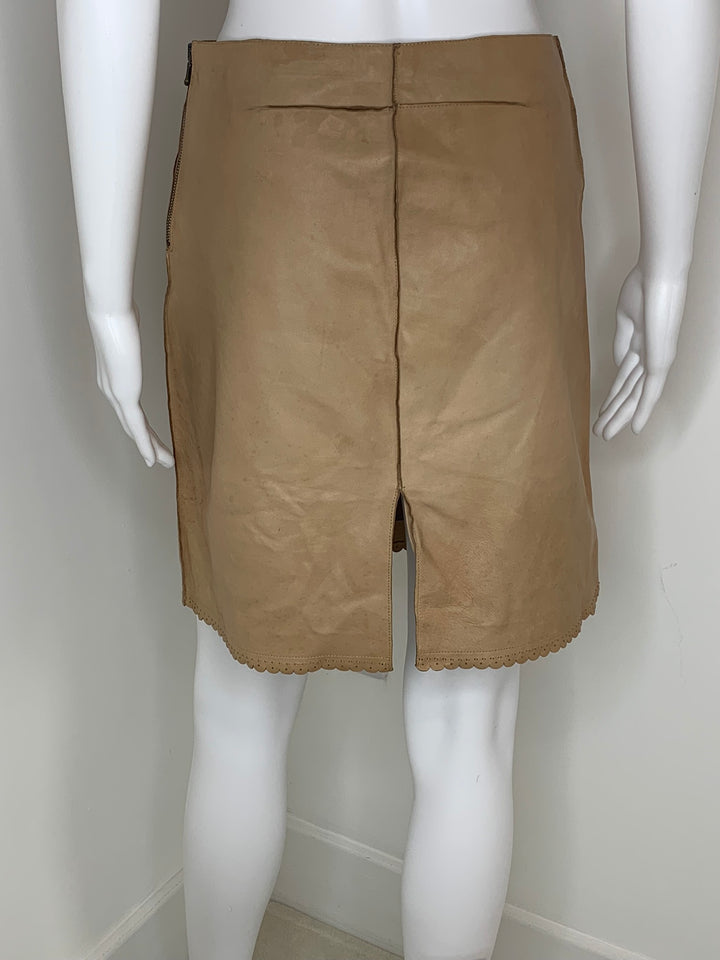 Joseph, 2 Piece Set ,Leather Trench Coat , Skirt, 2007, Size FR 34,