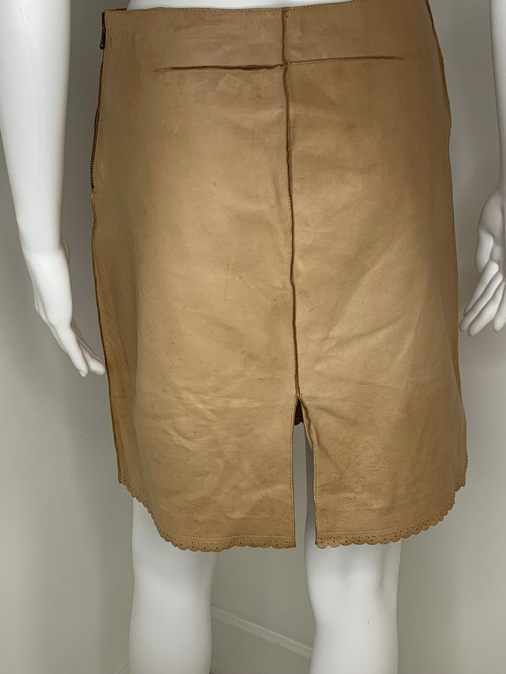 Joseph, 2 Piece Set ,Leather Trench Coat , Skirt, 2007, Size FR 34,