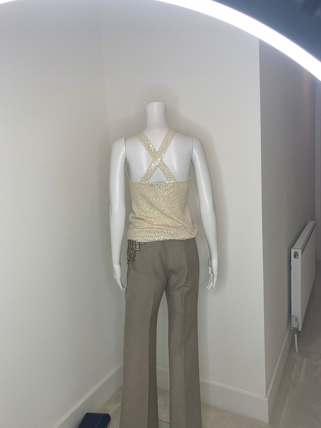 Donna Karan, Cashmere , two piece set ,tank top vest ,Shawl, 2008,